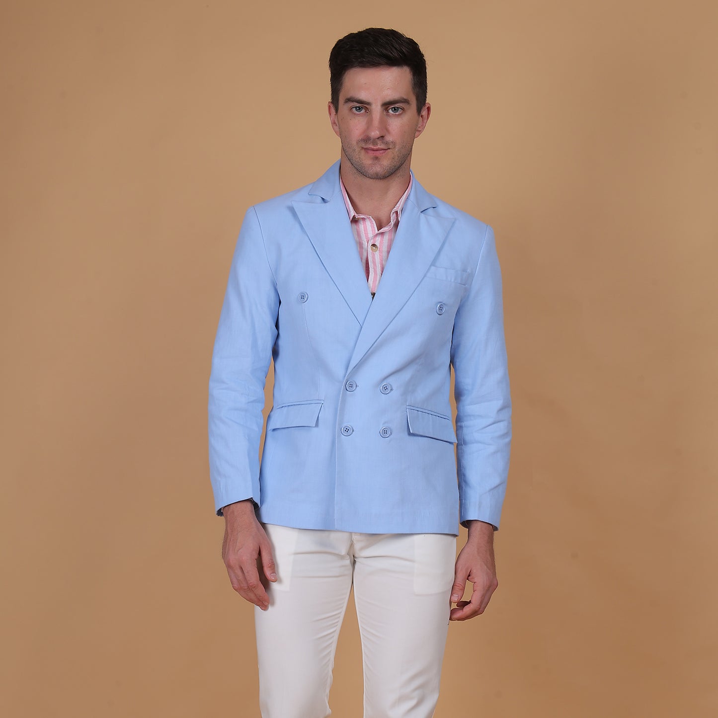 Azure Crest Double breasted Blazer