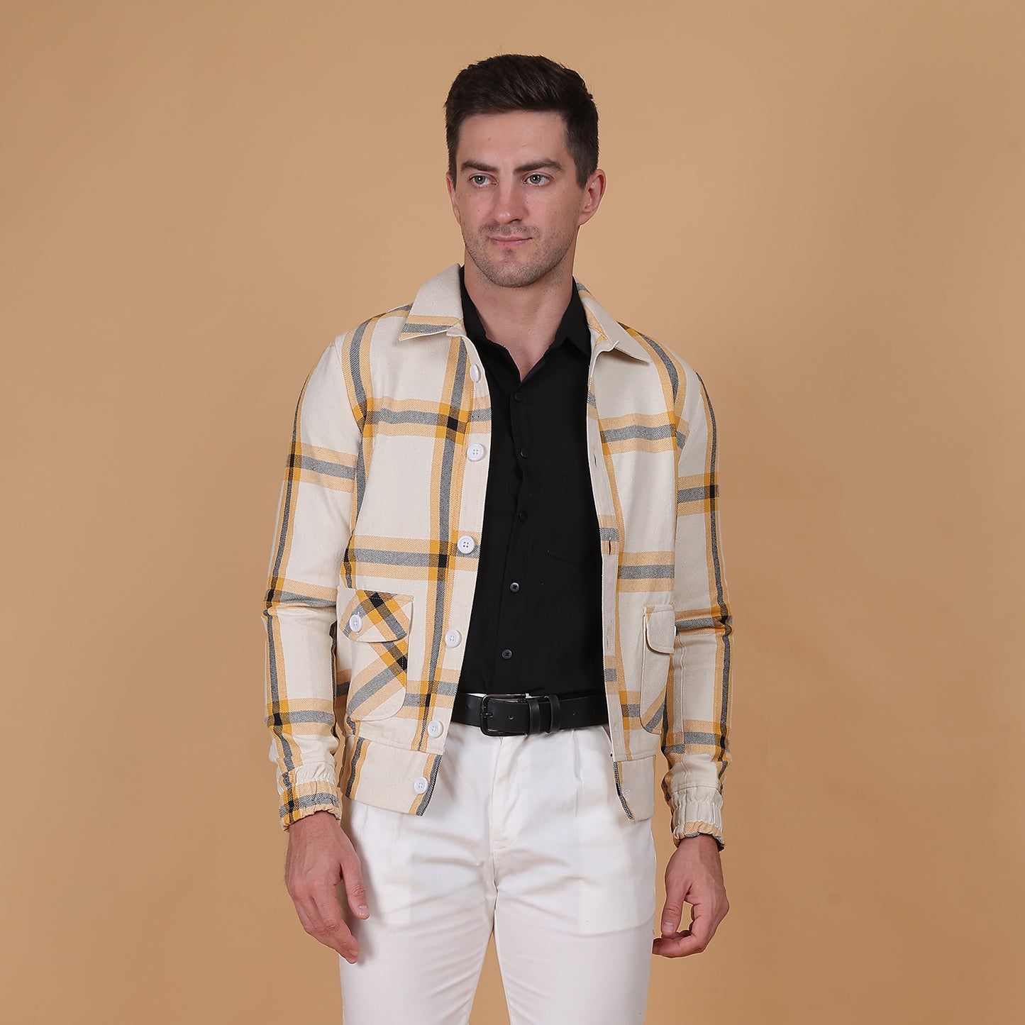 Sandstone Plaid Jacket