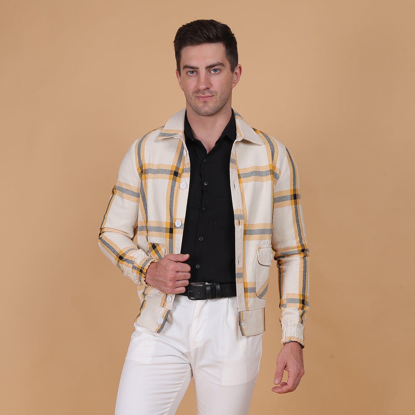 Sandstone Plaid Jacket