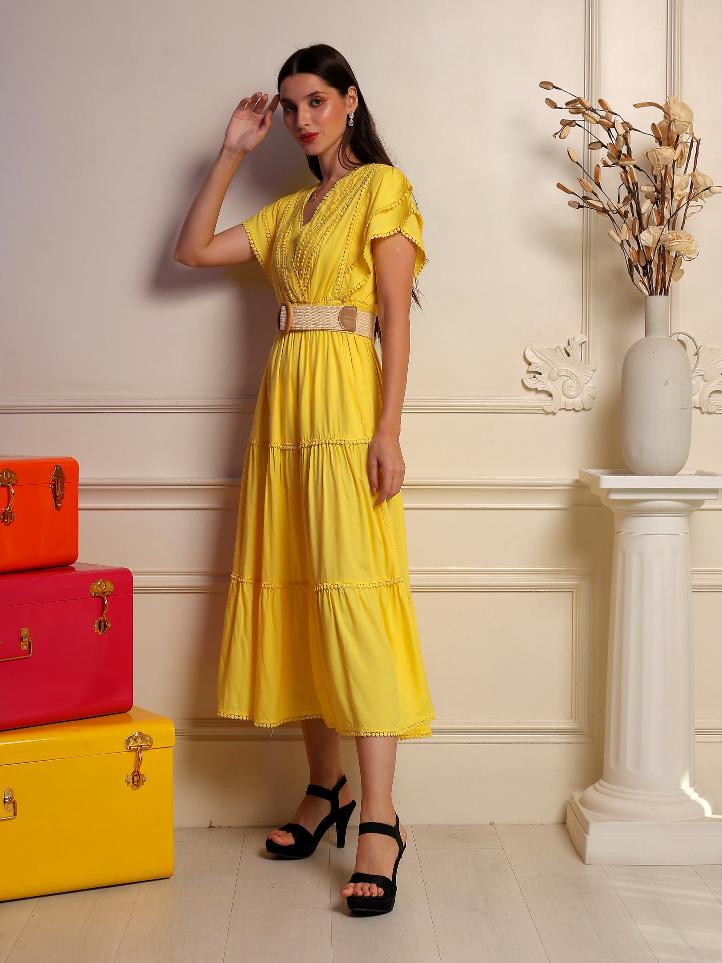 "Limonella Tiered Dress"