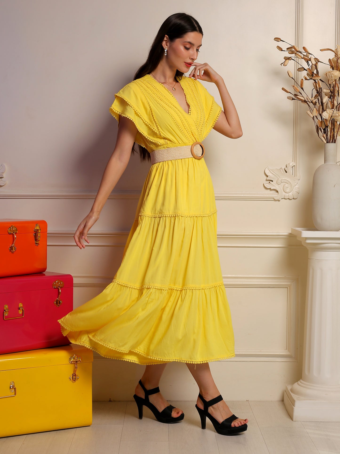 "Limonella Tiered Dress"