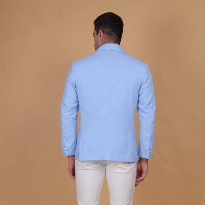 Azure Crest Double breasted Blazer