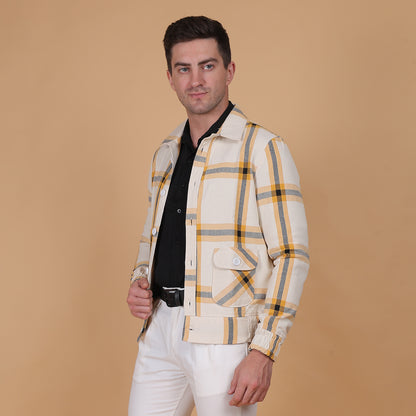 Sandstone Plaid Jacket