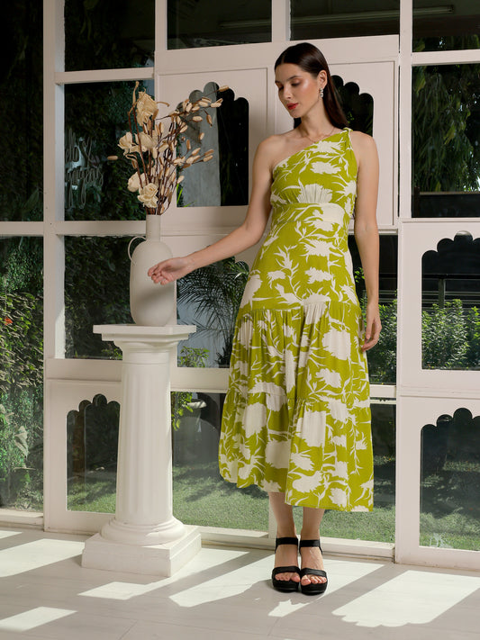Botanic Breeze One-Shoulder