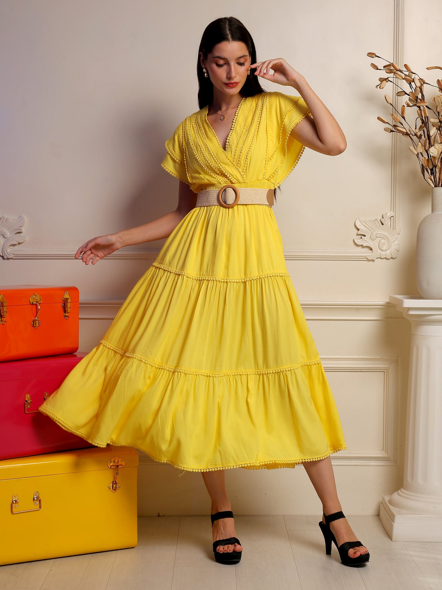 "Limonella Tiered Dress"