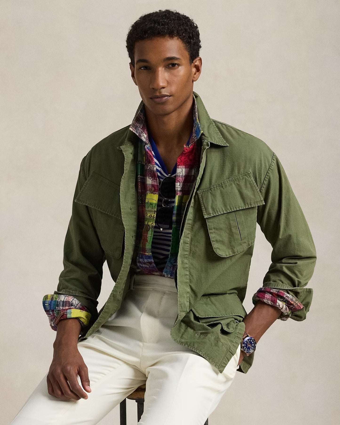 Heritage Field Utility Overshirt – Olive Green