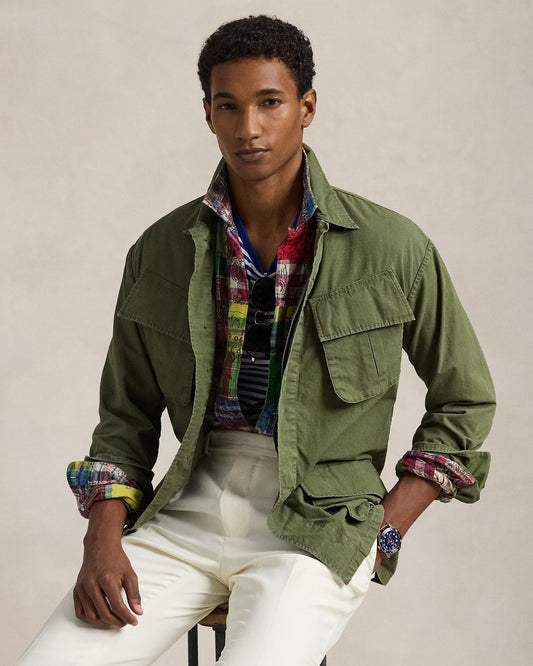 Heritage Field Utility Overshirt – Olive Green