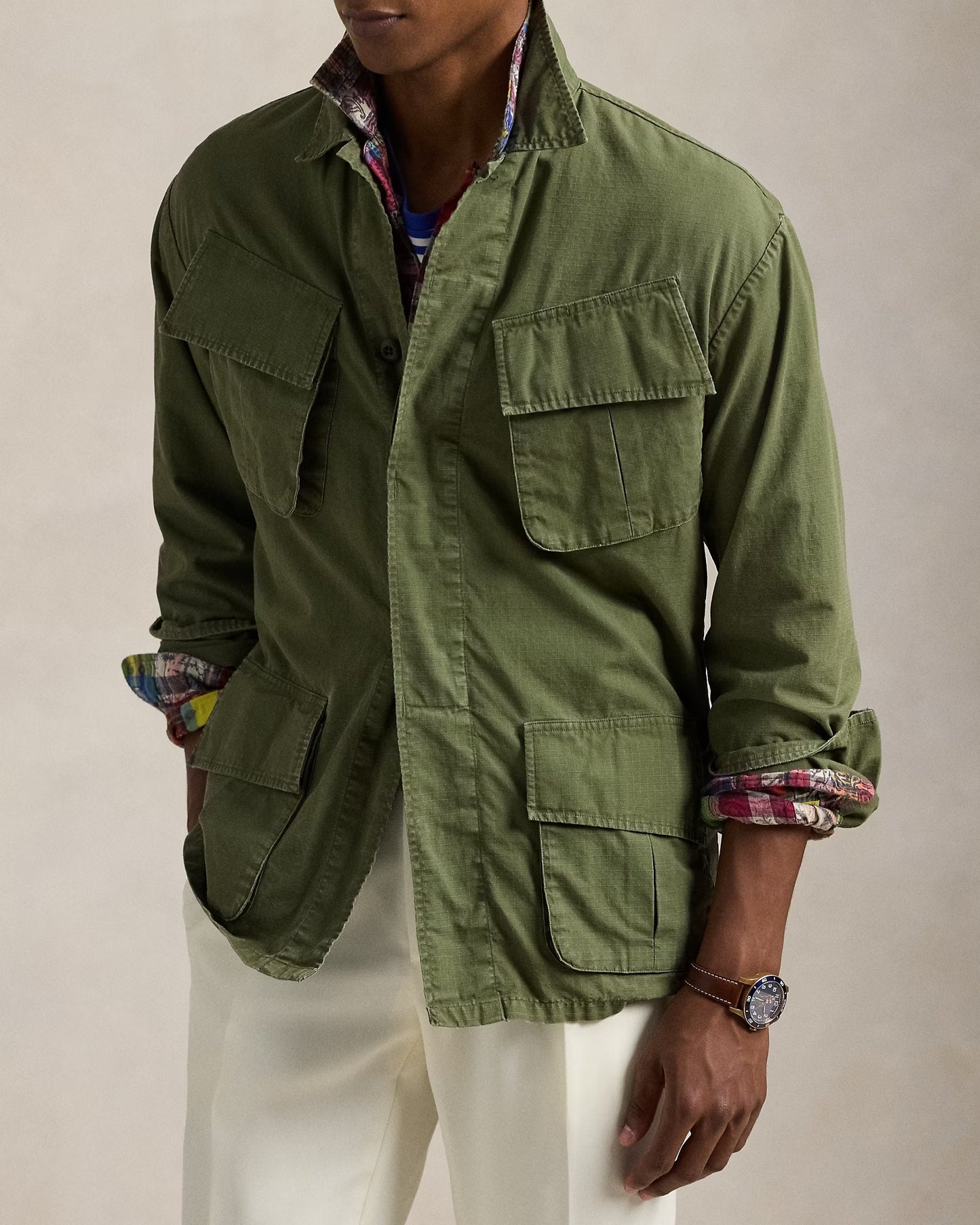 Heritage Field Utility Overshirt – Olive Green