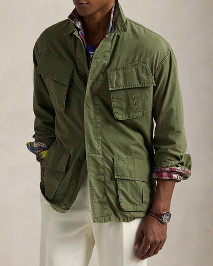 Heritage Field Utility Overshirt – Olive Green